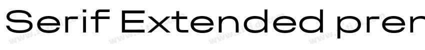 Serif Extended premi字体转换